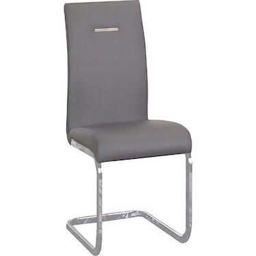 Burano Charcoal Side Chair