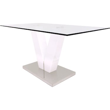 Burano White 63" Dining Table