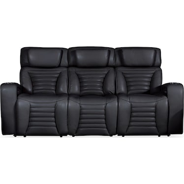 Calla Black Dual Power Recliner Sofa