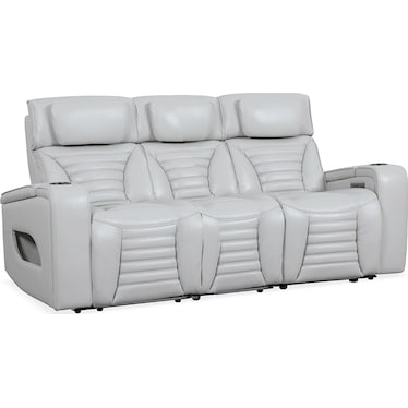 Calla Fog Dual Power Recliner Sofa