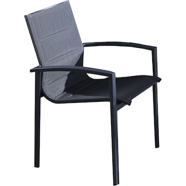 Caprera Black Outdoor Arm Chair