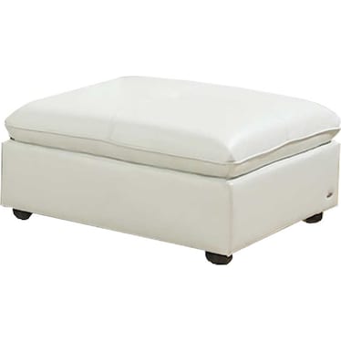 Captiva White Ottoman