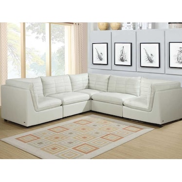 Captiva White Large Sectional