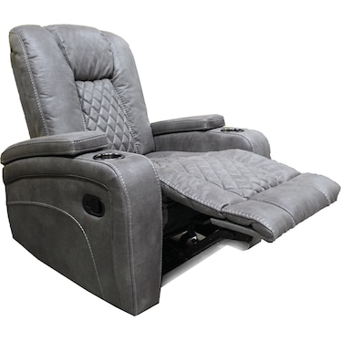 Cayman Gunmetal Recliner