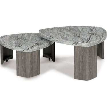 Surmour 2pc Nesting Coffee Table Set
