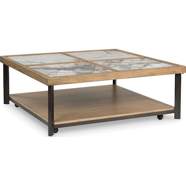 Montia Square Coffee Table with Casters
