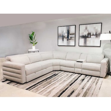 Damian Right Power Recliner Sectional