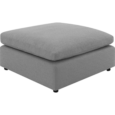 Daphne Grey Boucle Ottoman