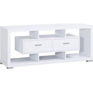 Darien White 59" TV Stand