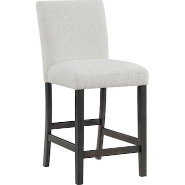 Everett Boucle Upholstered Counter Stool