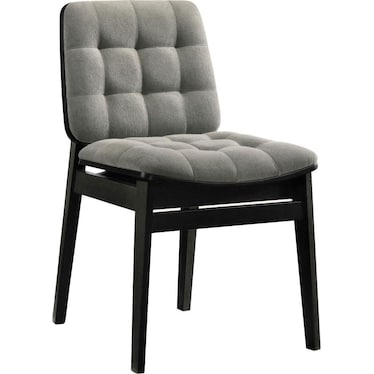 Jovani Black & Gray Upholstered Dining Chair