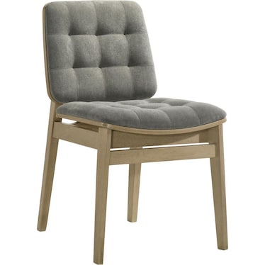 Jovani Natural Oak & Gray Upholstered Dining Chair