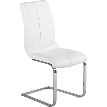 Domino White Dining Chair