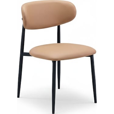 Lily Tan & Black Side Chair