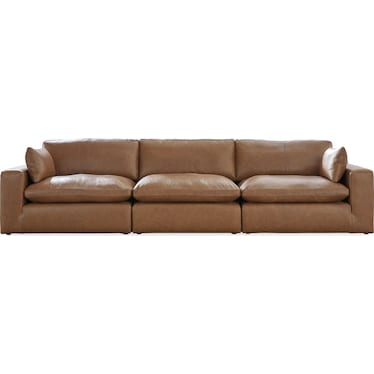 Dean Leather 3 Pcs Sofa