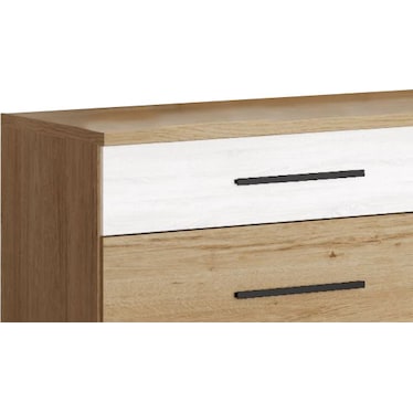 Diagonal Oak Dresser