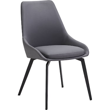 Dimitri Dark Gray Side Chair