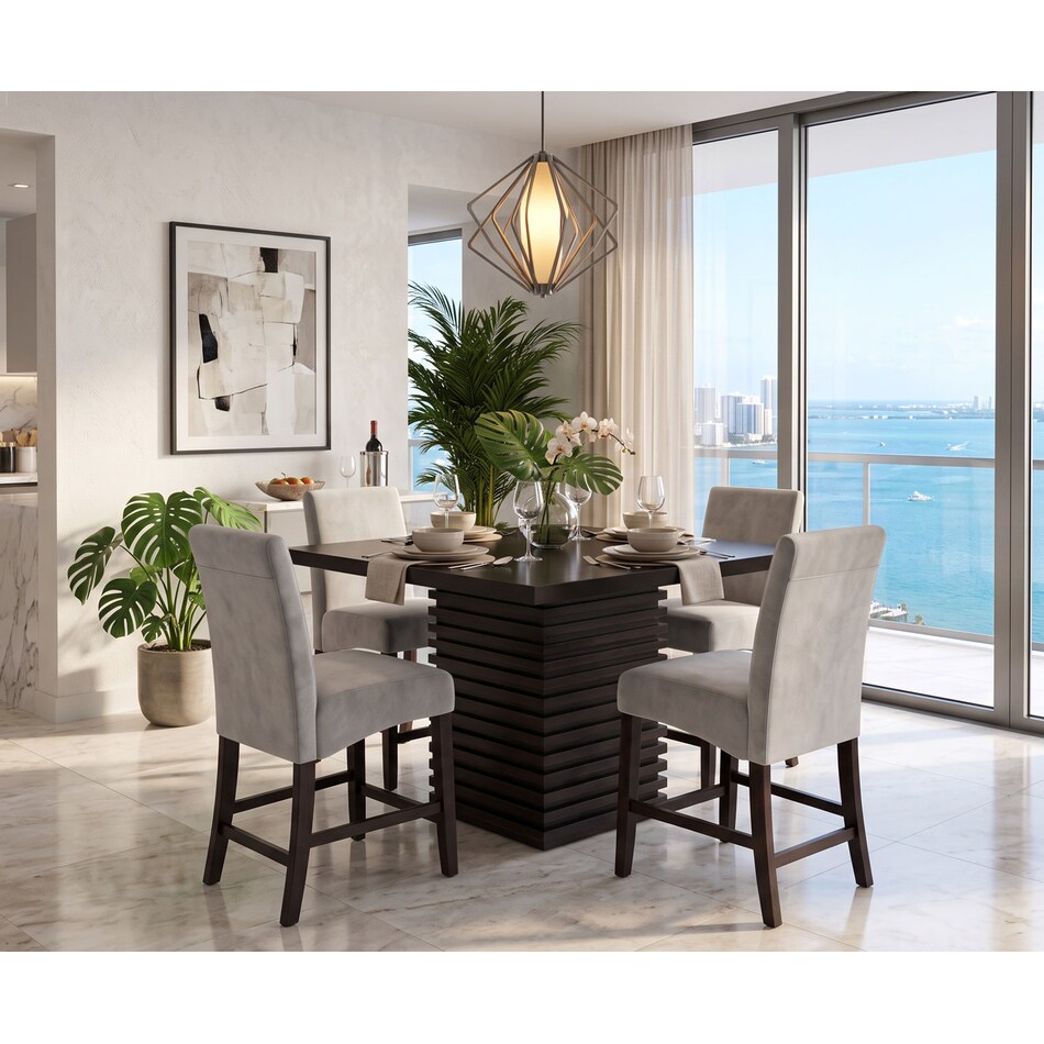 dining sets gry pcs  