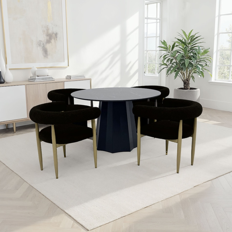 dining sets blk pcs  