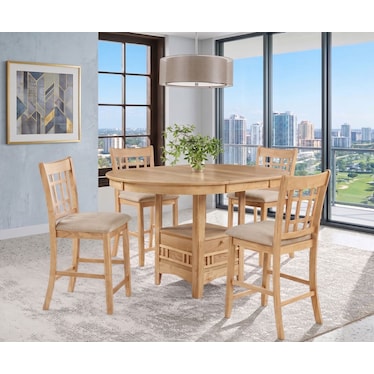 Kailea Counter Height Dining 5 Pcs Set