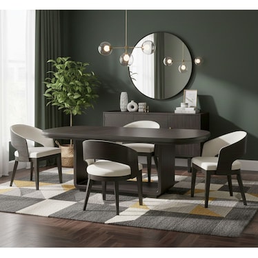 Dominic Rectangular Dining 5 Pcs Set