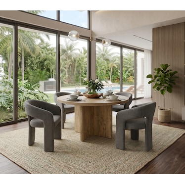 Clifton Grey Dining 5 Pcs Set