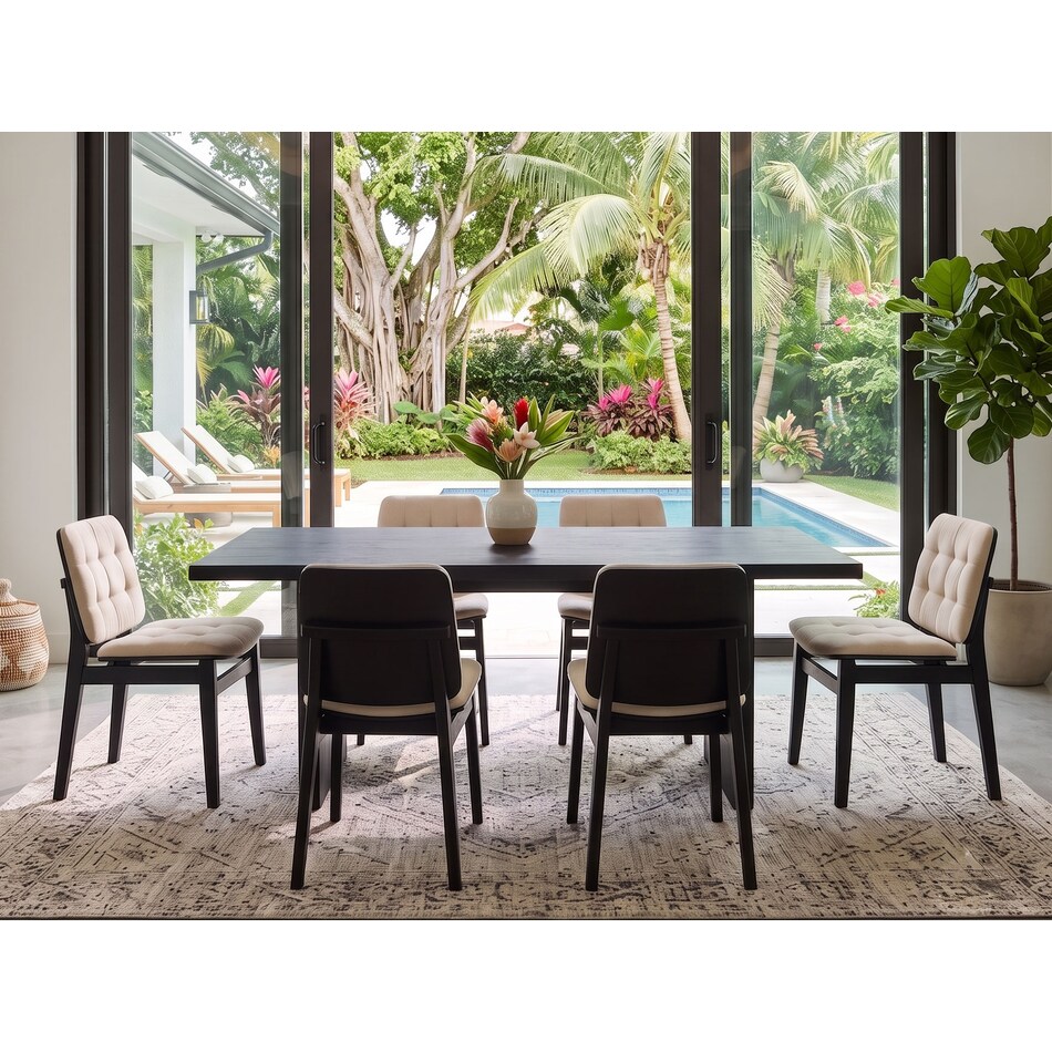 dining sets blk pcs  