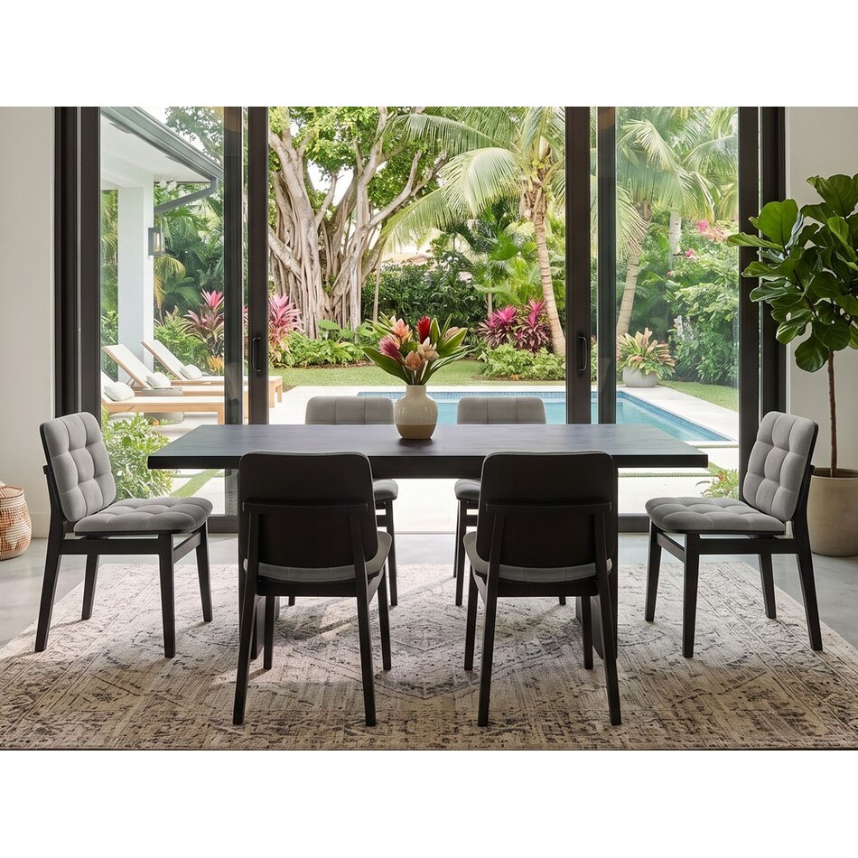 dining sets blk pcs  
