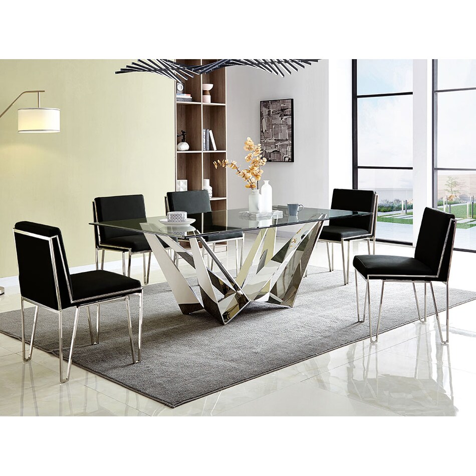 dining sets d d pcs blk  