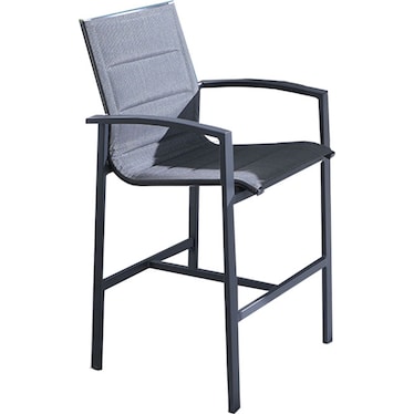 Caprera Black Outdoor Bar Chair