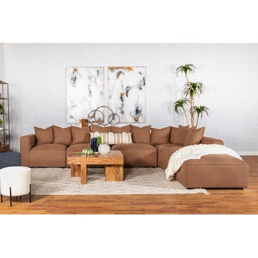 Donovan 5 Pcs Sectional w/ Ottoman