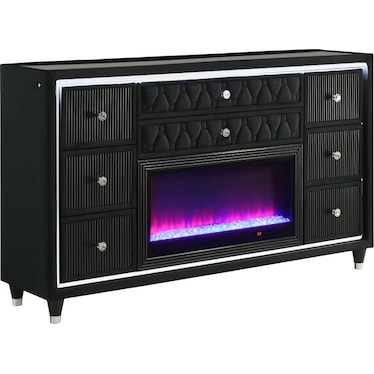 Thaddeus Black LED Dresser