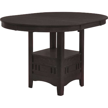 Lavon Espresso 42" Extension Counter Height Dining Table