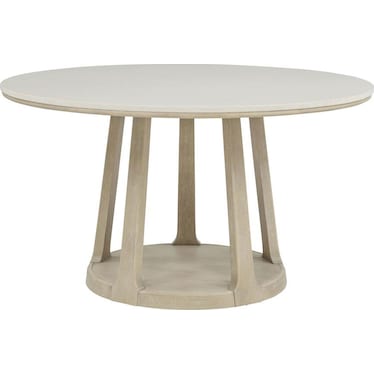 Ariston 54" Round Cultured Marble Dining Table