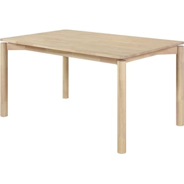 Brynn White Washed 59" Rectangular Dining Table