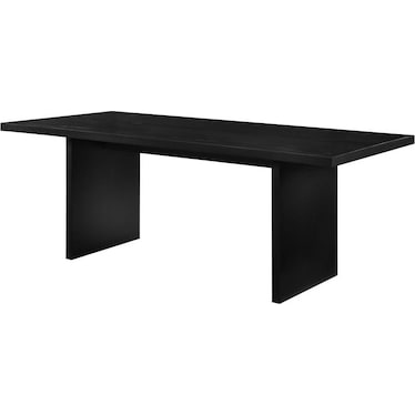 Valerio Black 82" Rectangular Dining Table