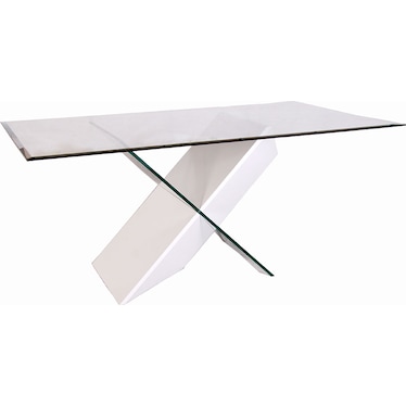 Napoli White Rectangular 78" Dining Table