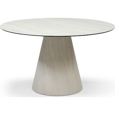 Bodhi 52" Round Travertine Dining Table
