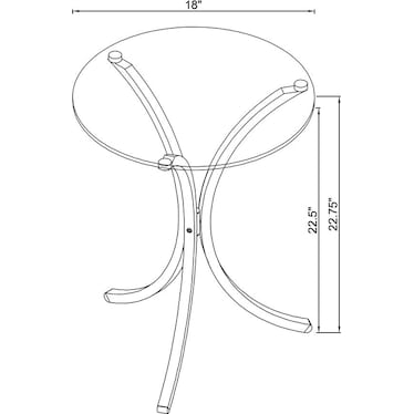 Round Snack Table