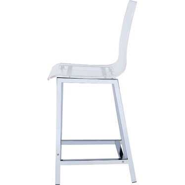 Elza Acrylic 24" Bar Stool