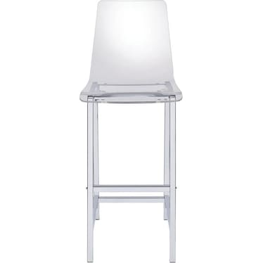 Elza Acrylic 30" Counter Height Barstool