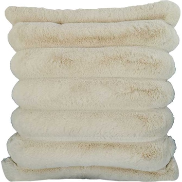 Madrid Ribbed Beige Pillow