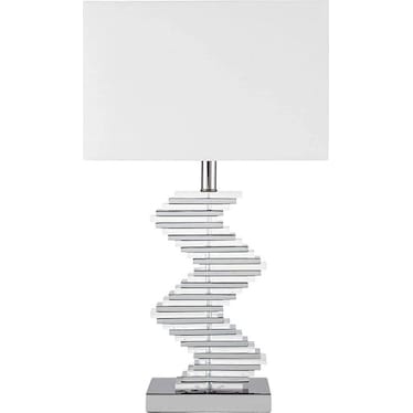 Crystal Two Tone Paved Table Lamp