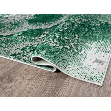 Lavell Green Marble Collection Rug