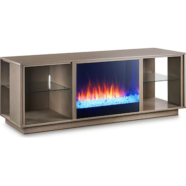 Flex Lex Gray 62" Electric Fireplace