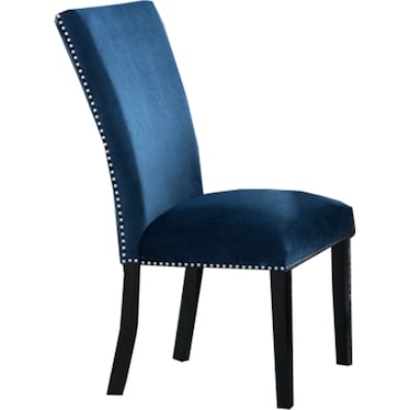 Folando Blue Velvet Dining Chair