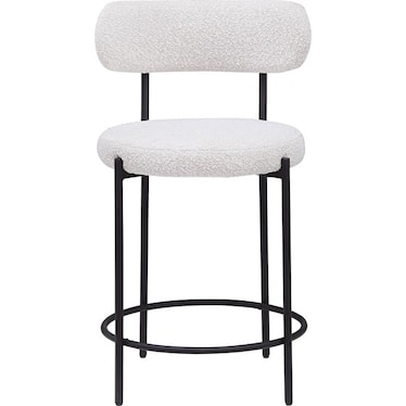 Gael Cream Boucle 25" Counter Stool