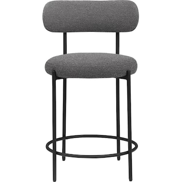 Gael Grey Boucle 25" Counter Stool