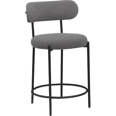 Gael Grey Boucle 25" Counter Stool