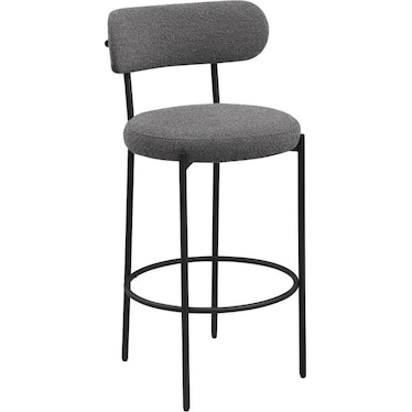 Gael Grey Boucle 30" Bar Stool